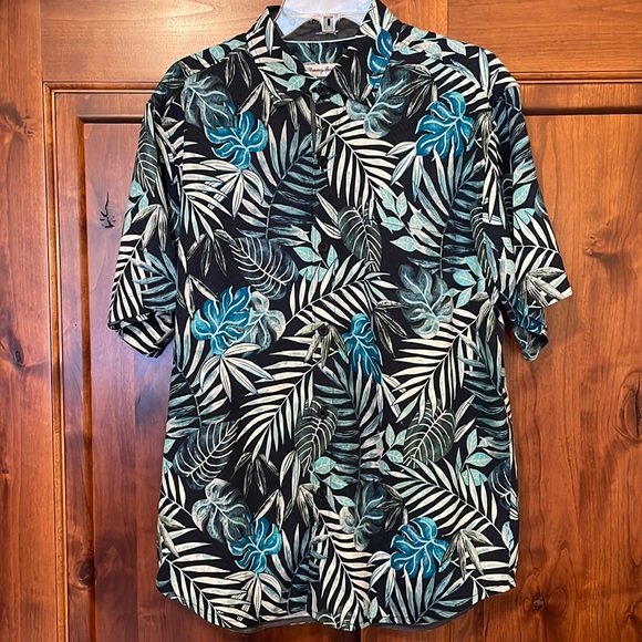 Tommy Bahama Lavish Leaves Camp Shirt - Picture 1 of 4
